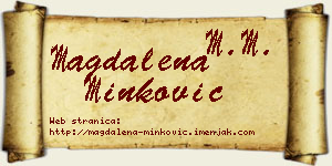 Magdalena Minković vizit kartica